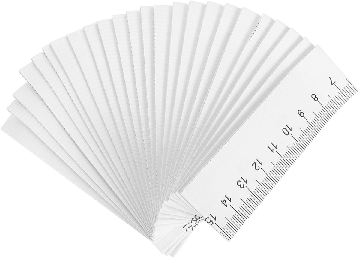 Papieren meetlint 100 cm - dubbelzijdig - 100 stuks - eenvoudig leesbaar voor medische metingen - ShopVlot