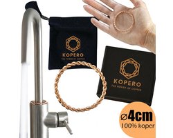 Kopero Koperen Tensor Ring voor Kraan - Energetische Waterstructurering β 4 cm