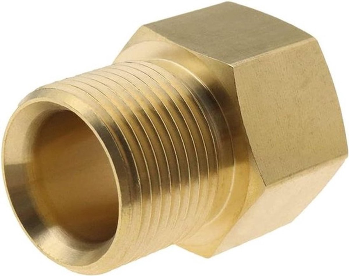 Adapter - M22 - Messing - Hogedrukreiniger - Slang - Interne Draad - Pijp - Adapter - Tuingereedschap - Geschikt voor - Rood