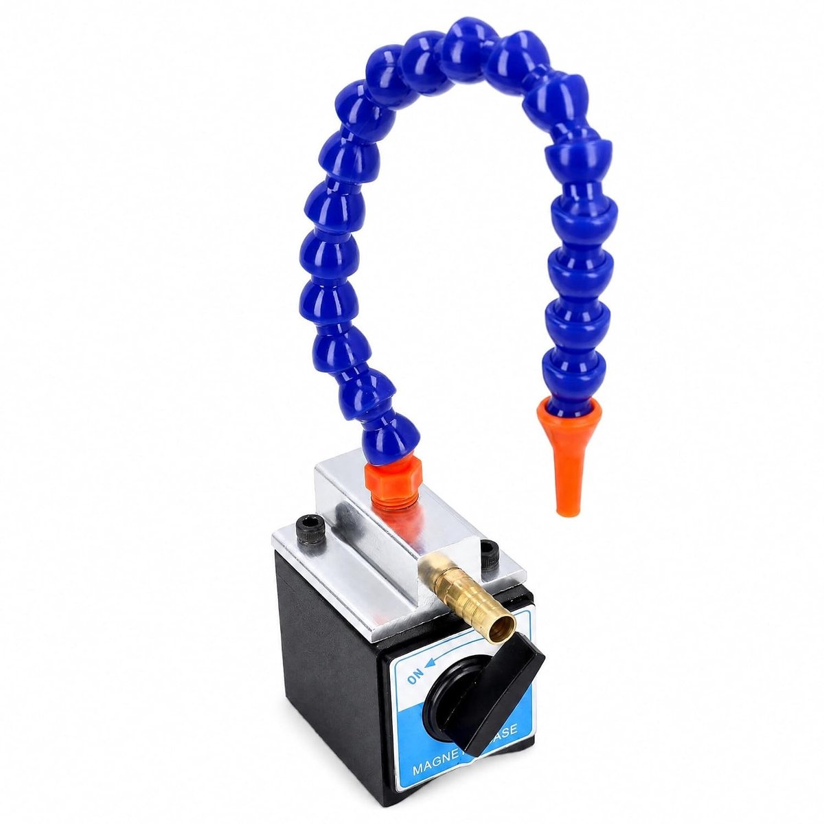 Verstelbare Magnetische Basis Koelvloeistofslang met 1/4 Inlaat en 1/2 Uitlaat, 300 mm Houder voor Olie Koelvloeistoflijn, Warmtebestendig voor Machinebewerking en Precisiewerk