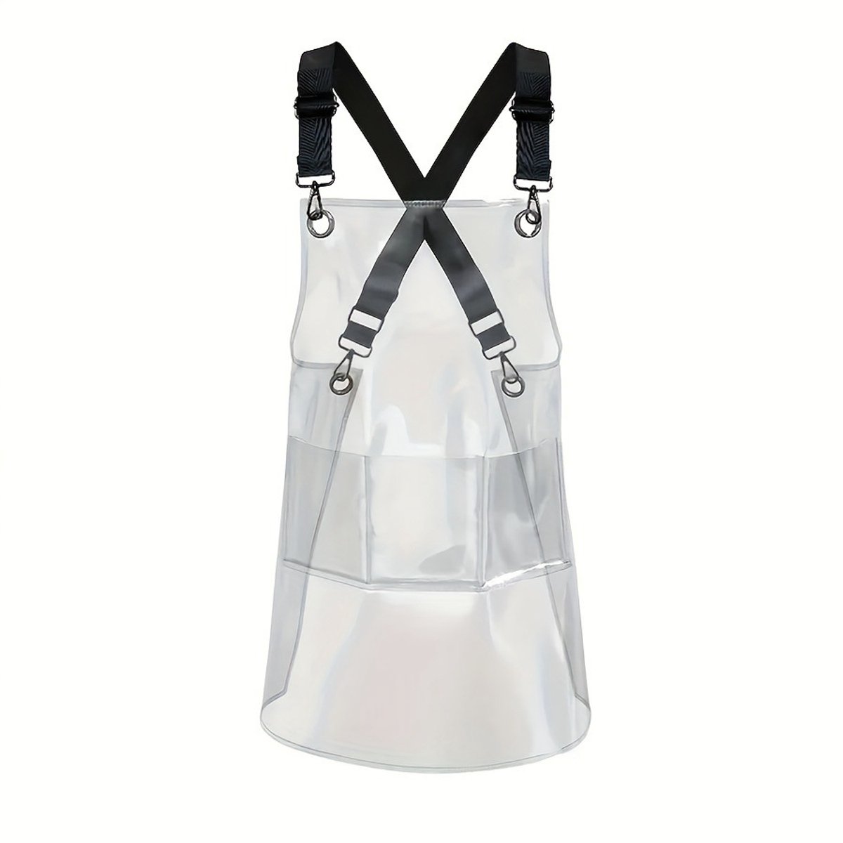 Schort - TPU-schort -Doorzichtig schort – waterdicht en vetafstotend – 58×60 cm– verstelbaar werk schort – voor salon, keuken thuisgebruik – dames en heren - Transparant
