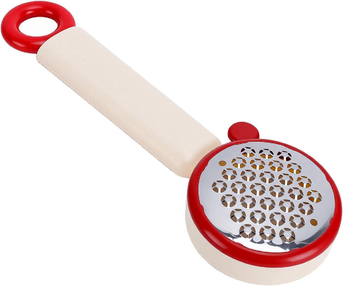 Voetvijl - Voetrasp Pedicure - Voeten Verzorgen - Dubbelzijdig Roestvrij Staal - 21 x 7 x 3 cm - Rood