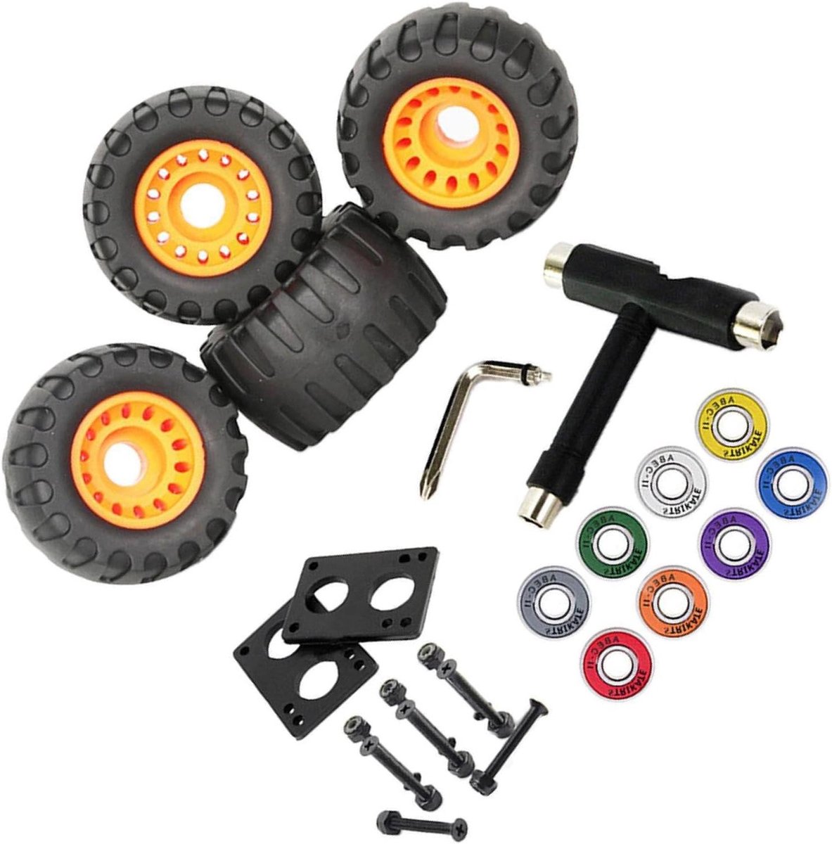 Skateboard Wiel Set Skateboard Onderdelen Skateboarden Duurzaam PU Materiaal 76mm Diameter