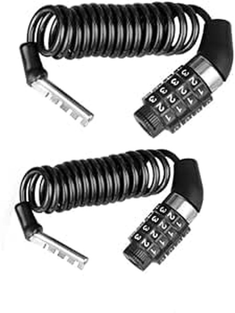 Dailygoods - Motorhelm Slot 2 Stuks - Diefstalbeveiliging voor Fiets en Scooter