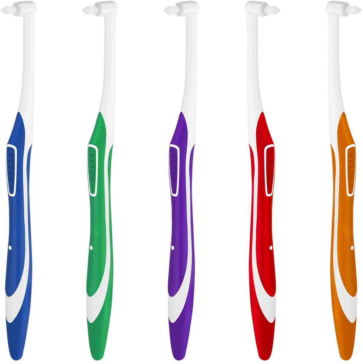 Dailygoods - 5 Stuks Instrijkborstels voor Orthodontische Tandbeugels - Zachte Tandenborstel voor Diepe Reiniging