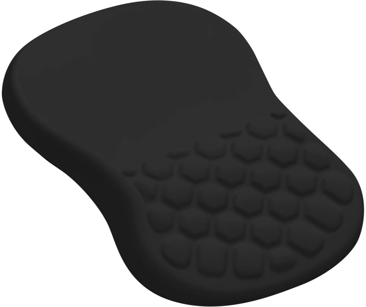 Dailygoods - Ergonomische Office Mouse Pad met Polssteun en Massagepunten - 20x30cm Zwart