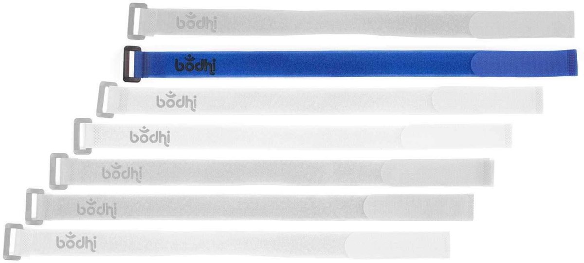Dailygoods - Yogamatten Bevestigingsriem - Universeel Klittenband in 7 Kleuren