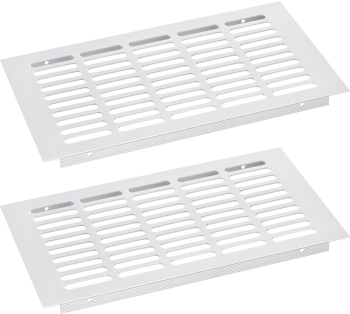 Dailygoods - 2 Stuks Luchtinlaatdeksel - Aluminium Ventilatiegrille met Blind