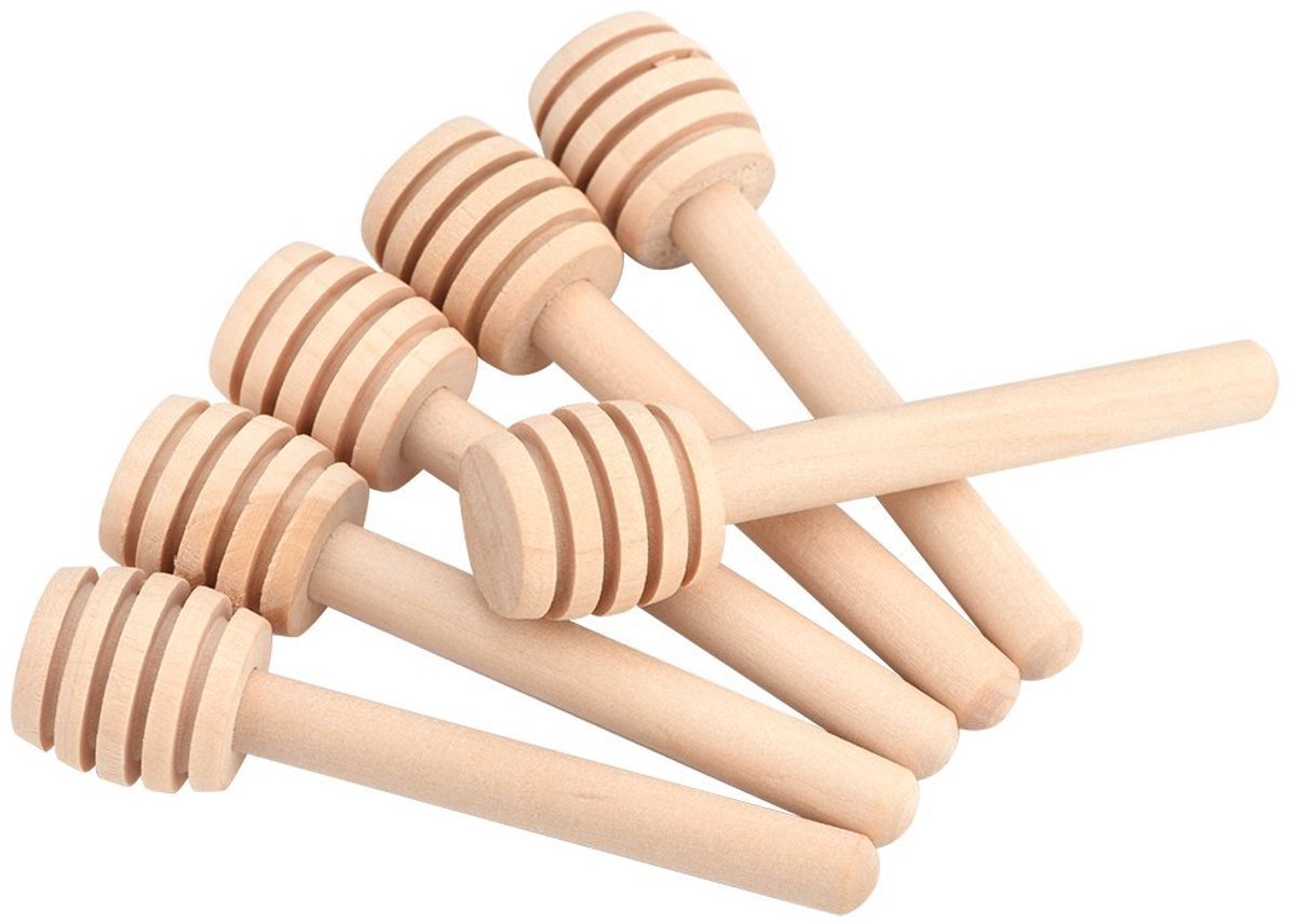 Dailygoods - Houten Lepels Set van 50 Stuks - Mini Roerstaafjes 10 cm