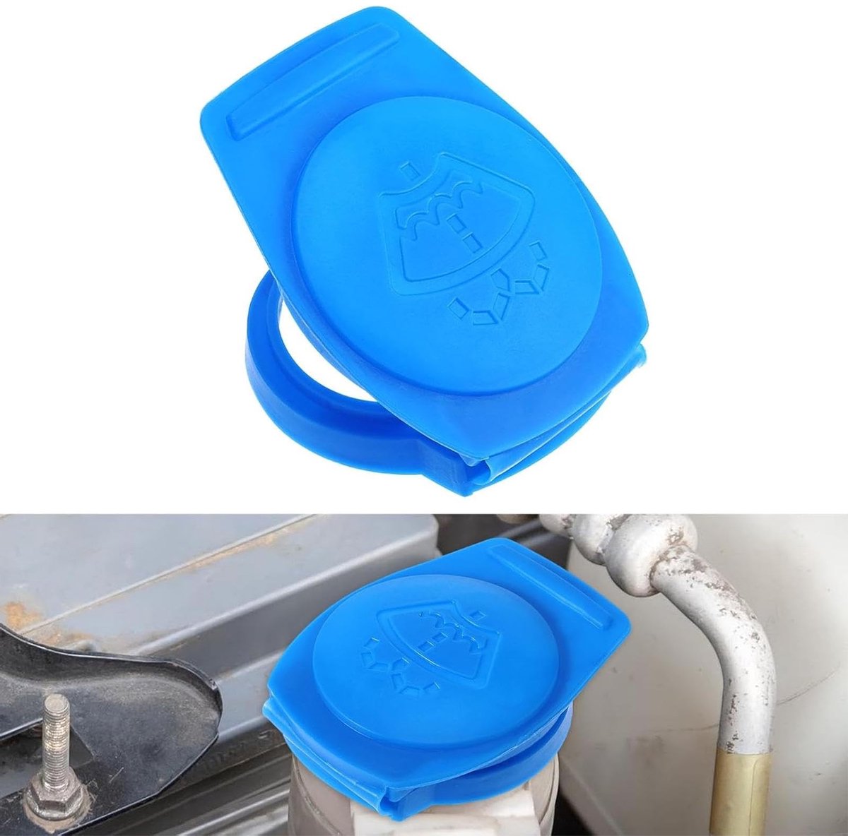 Dailygoods- Ruitenwasvloeistofdeksel Universeel - Compatibel met VW/Audi/Skoda/Seat/Porsche - Blauw - Hoogwaardige vervangingsoplossing - Eenvoudig te installeren - Duurzaam ontwerp - Vloeistofdop