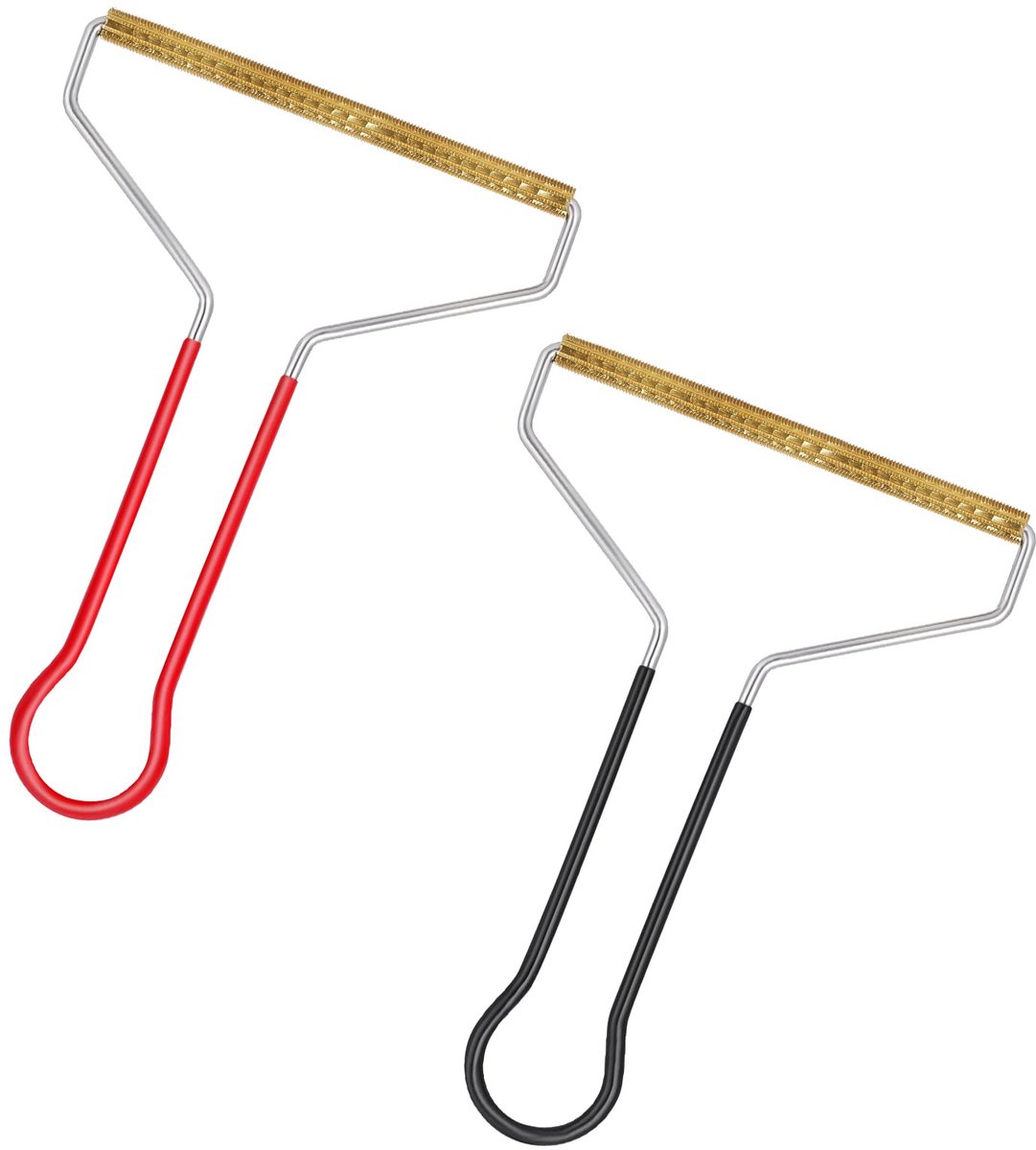 Dailygoods - Molain Dierenharen Verwijderaar - Haarverwijderaar voor Meubels (Zwart + Rood)