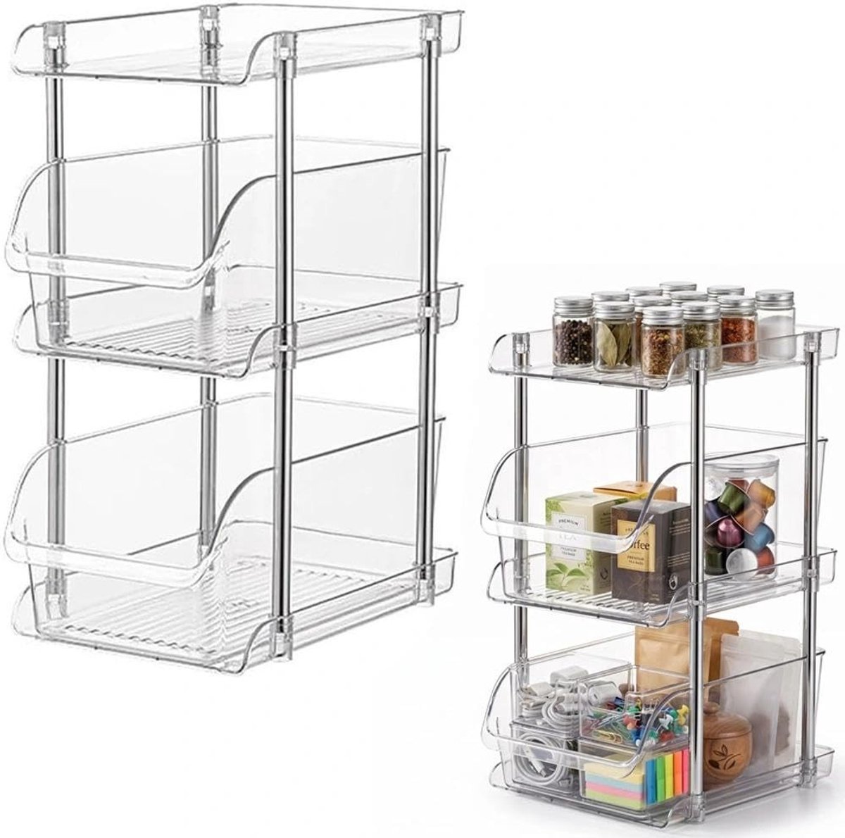 Dailygoods - 3-Tier Keuken Organizer voor Onder de Gootsteen en Meer
