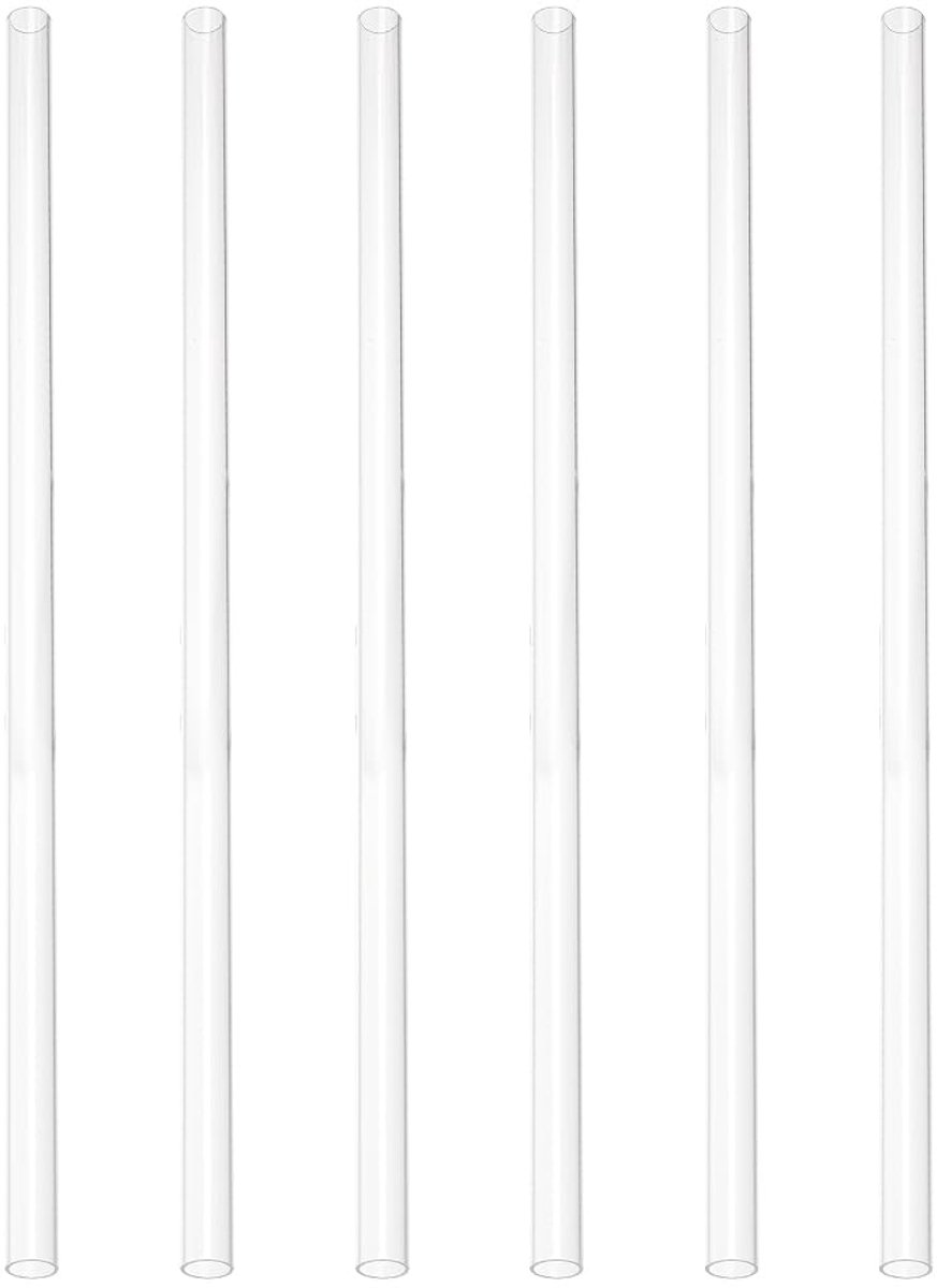 Dailygoods - 6 Stuks Heldere Acrylbuizen - Stijve Ronde Buis voor Doeleinden