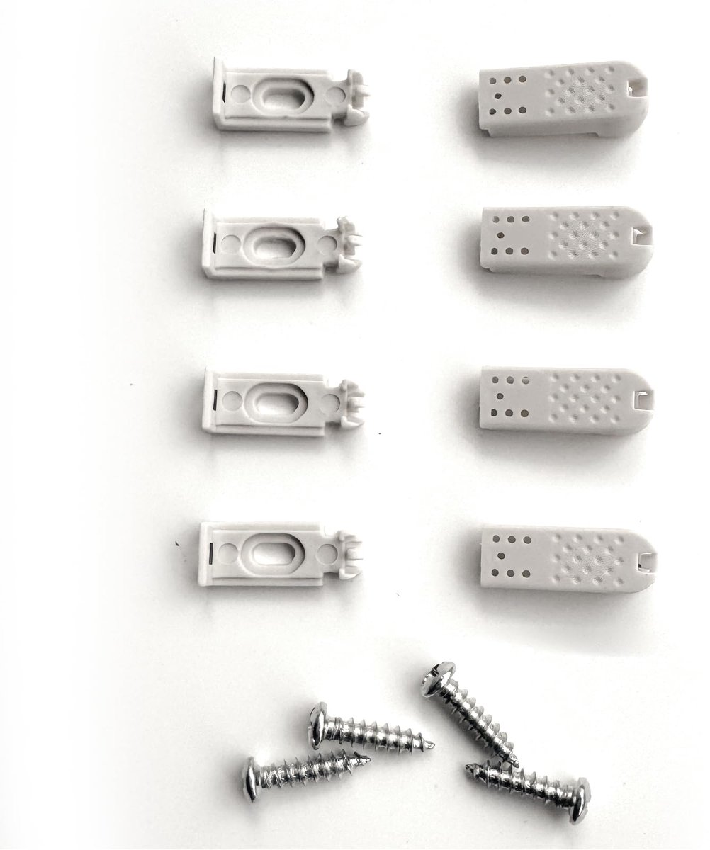 Dailygoods - 4 Stuks Plissé Reserveonderdelen Klemdragers - Spanschoenen voor Plisségordijnen