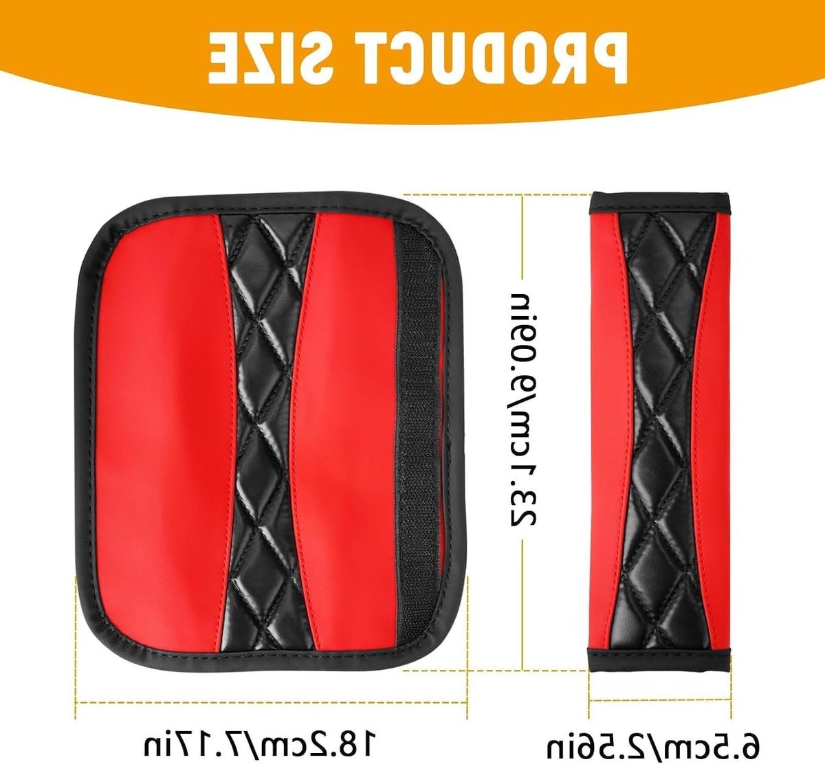 Gordelbeschermers Auto - Autogordelhoes Schouderkussen - Comfortabel Rijden - Antislip Spons Voering - 2 stuks - Zwart