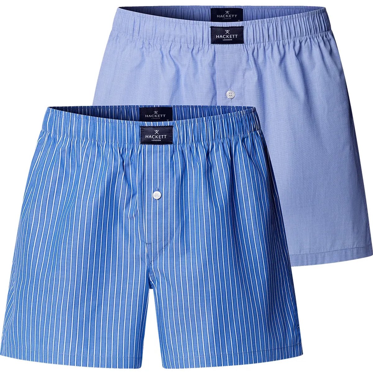 Hackett Hmu100034 Boxers 2 Eenheden Blauw M Man