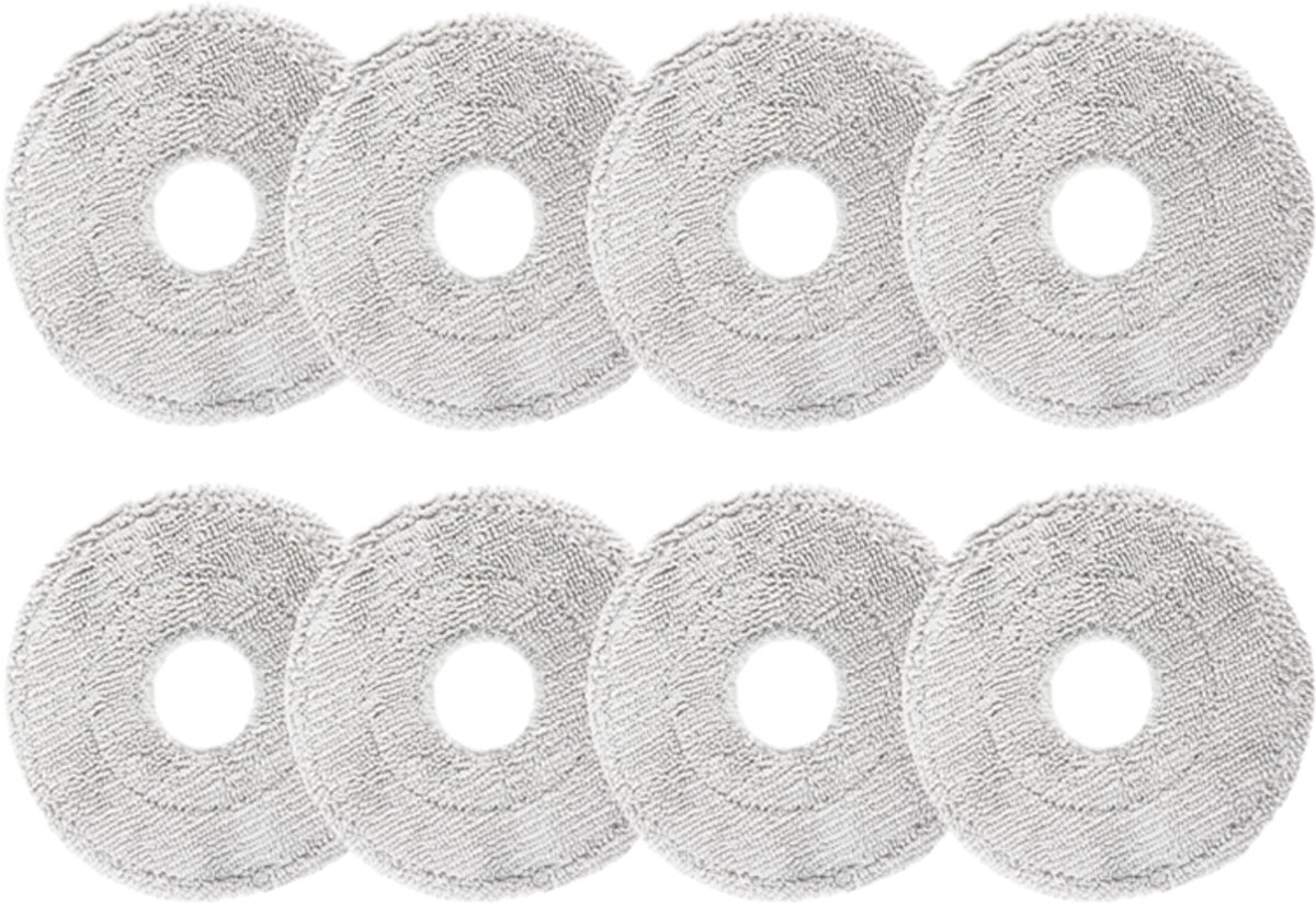 Dweilpads Geschikt voor Dreame L10s Ultra, L10 Ultra, L10s Pro, X40 Ultra, X50 Ultra, L40 Ultra en Xiaomi S10+, X10+ - 8-pack