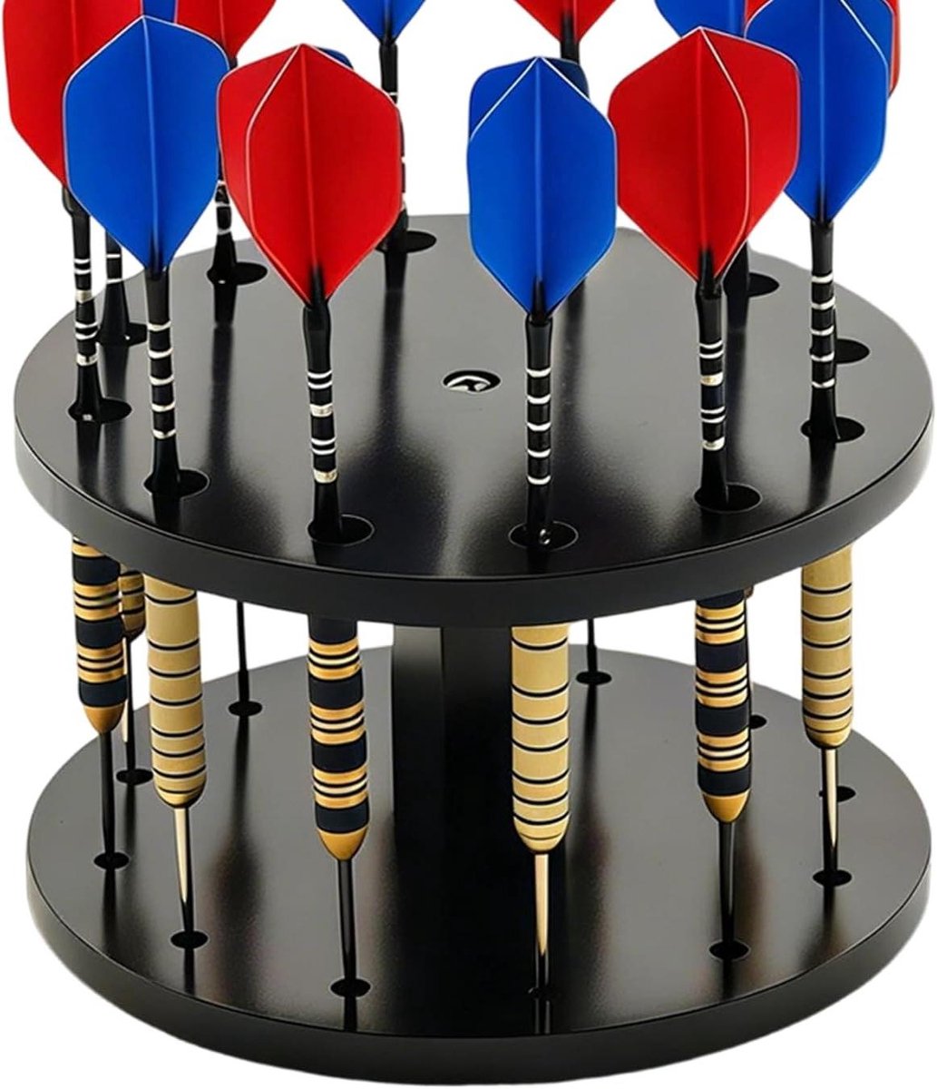 Dartstandaard Acryl - Dart Display Rek - Dart Opbergen - Universeel Sleufontwerp - 15.9W cm - Transparant