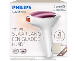 Philips Lumea 8000 Series IPL Ontharingsapparaat – Tot 5 Jaar Lang een Gladde Huid, SmartSkin-sensor en 2 Opzetstukken voor Lichaam & Gezicht, BRI934/00