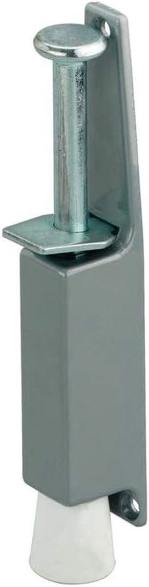 Vloer deurstopper - Deurvastzetter Deurbuffer - Deur Open Houden - Met Rubberen Buffer - Tot 40 kg - Zilver