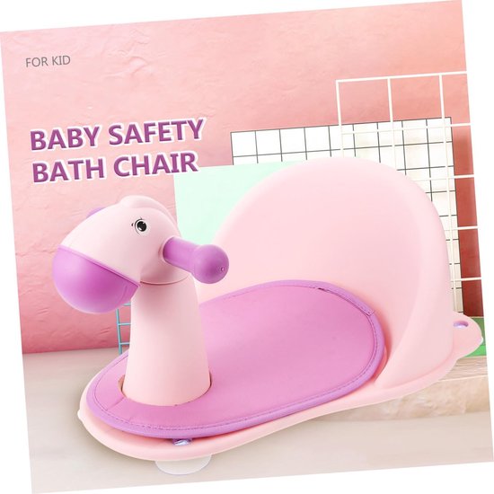 Baby badstoel - Kinder zitje - Veilig badderen - Ring armleuning - 30 x 16 cm - Assorti — afbeelding 4