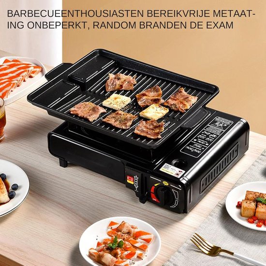 Camping Kooktoestel - Compact Gasstel - Buiten Koken - Automatische Ontsteking - 37 x 29 x 11 cm van Camping — afbeelding 4