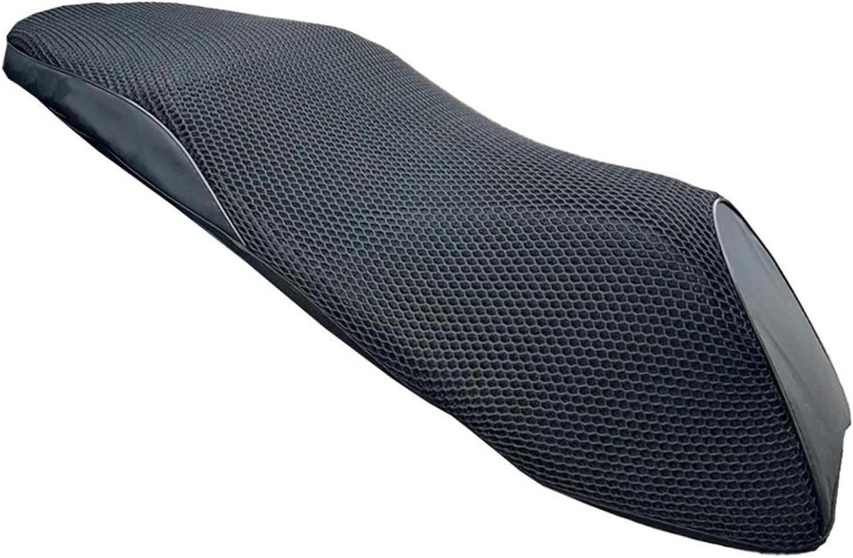 Motorfiets Zadelkussen - Zadelhoes Motorfiets - Comfortabel Rijden - Ademend Mesh Materiaal - 280 Grams - Zwart