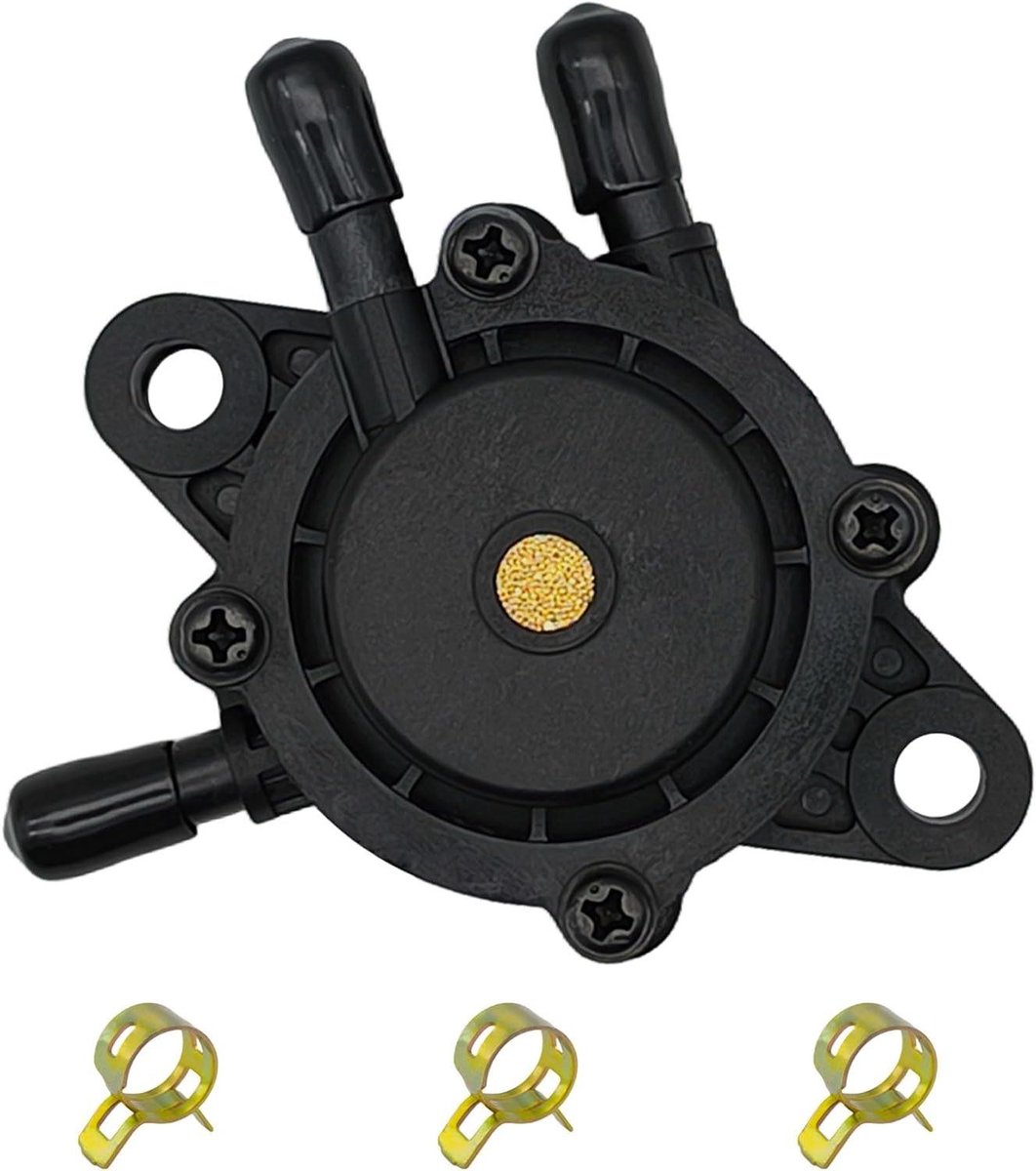 Brandstofpomp Vervanging - Brandstofpomp Grasmaaier - Motoronderhoud - Brede Compatibiliteit - 9 x 8.5 x 2.5 cm - Zwart