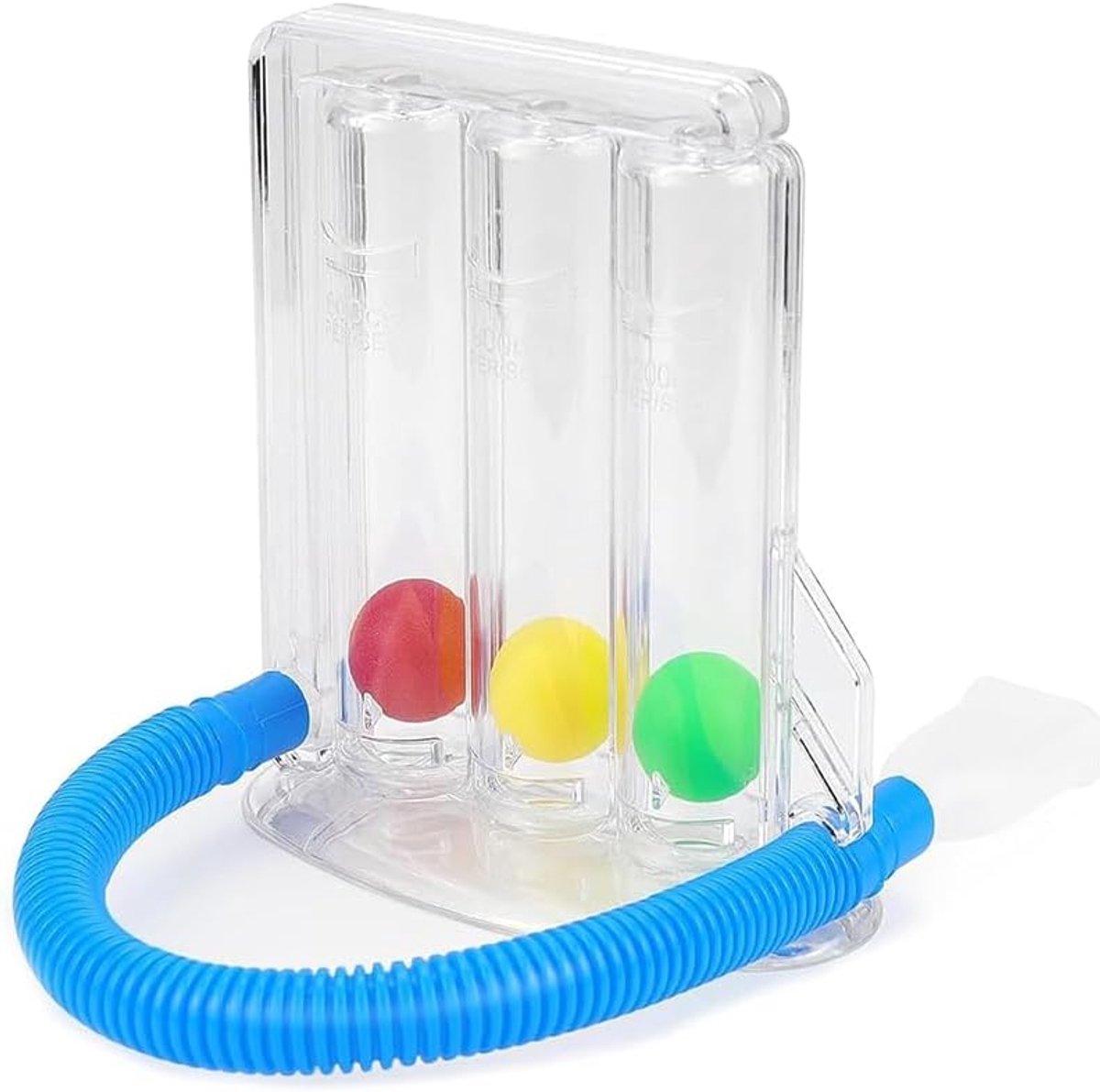 SnelShoppen - Ademhalingstrainer Longtrainer met Drievoudig Ballonontwerp, 3-Kamersysteem voor Logopedie en Longfunctietest, Verbeter je Ademhaling Th