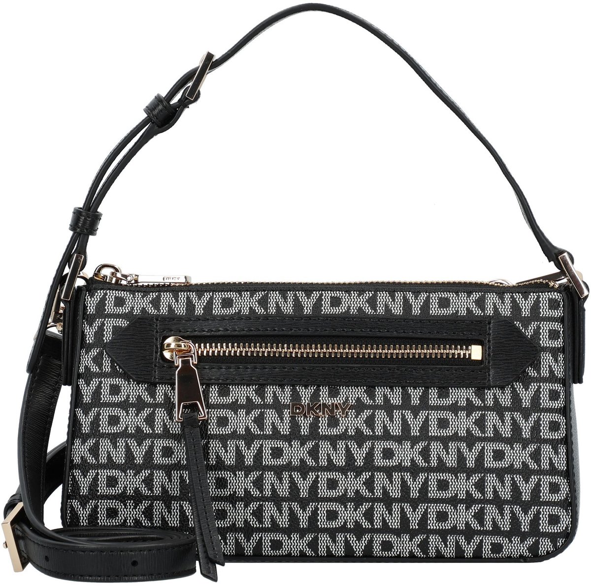DKNY Schoudertas Bryant Ave TZ Dome Crossbody Bag BK Logo - BK Zwart