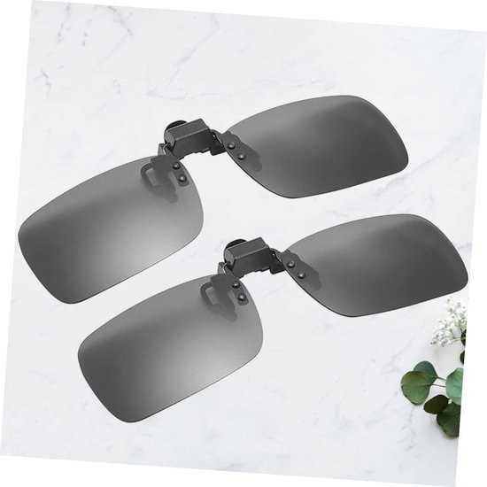 Gepolariseerde Zonnebril Clips - Clip-on Zonnebril - Veilig Rijden - Anti-Glare Bescherming - 13.2x3.8x2 cm - Koffie — afbeelding 4