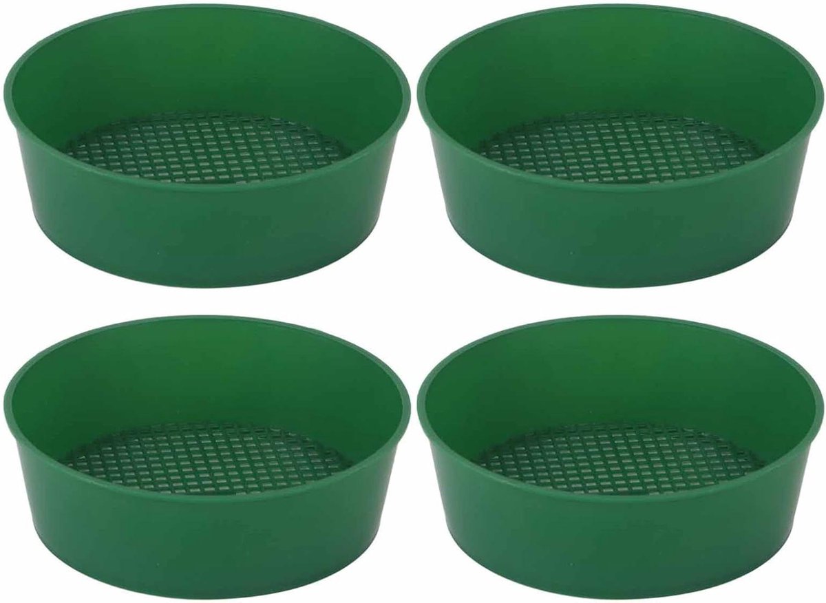 Tuinzeef Bodemzeef - Zeef Scherm - Grond Sorteren - Uniforme Gaten - 62 Inch - Groen