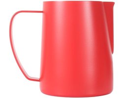 Melkopschuimkan - Espresso opschuimer - Latte Art Maken - Met Maatverdeling - 350 ml - Rood