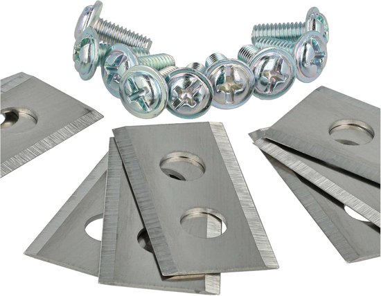 Robotgrasmaaier Mesjes - Vervangende Bladen Grasmaaier - Gazon Onderhoud - Dubbelzijdig Scherp - 36 x 18 mm - Zilver — afbeelding 3