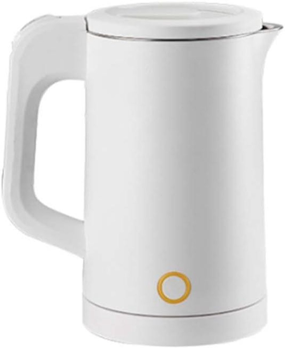 Mini Waterkoker - Kleine Elektrische Ketel - Snel Water Koken - Dubbele Wand Isolatie - 0.6L - Zilver
