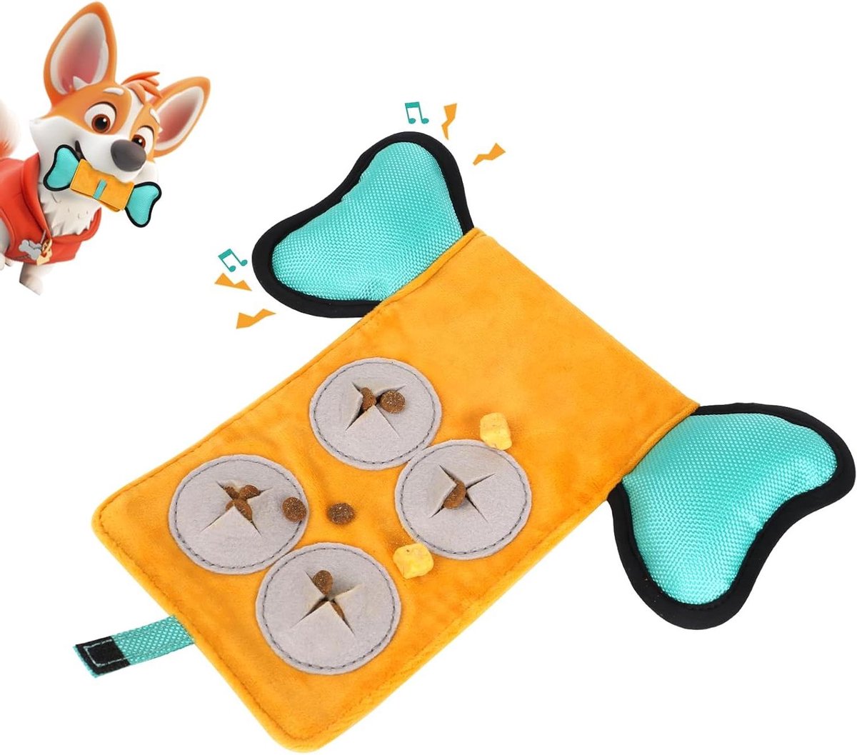 Snuffelmat Hond - Voedselpuzzel Speeltje - Mentale Stimulatie - Dubbele Textuur - Niet gespecificeerd - Kleurrijk