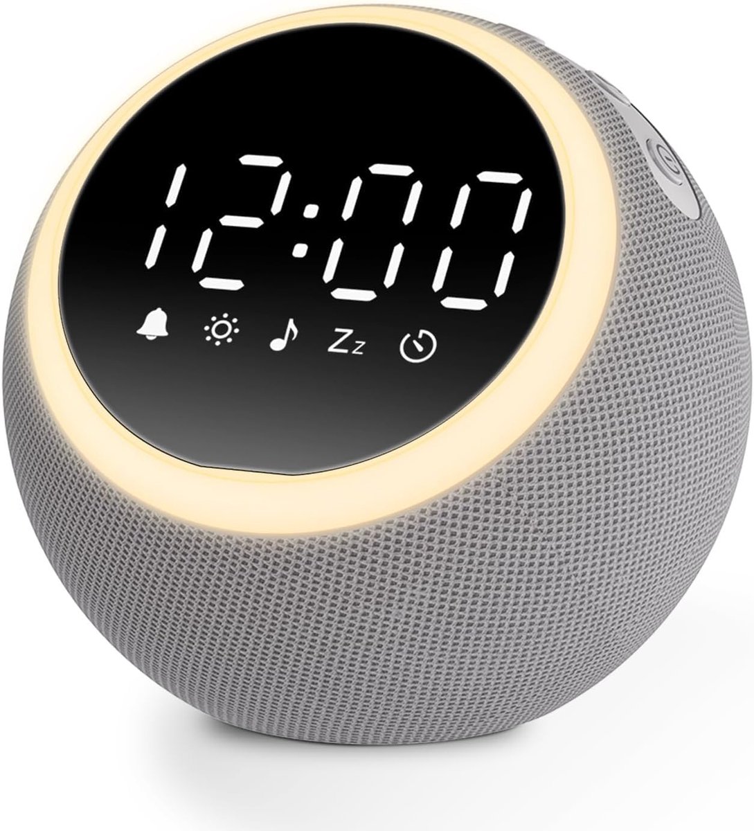 SnelShoppen - White Noise Machine met wekker, 25 rustgevende slaapgeluiden, instelbaar scherm, nachtlampje, ideaal voor kinderen en volwassenen, ontsp
