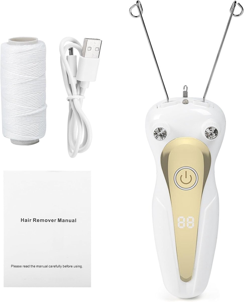SnelShoppen - Elektrische Gezichts-Epilator, Draadloze Beauty-Epilator voor Vrouwen, Pijnloze Haartjesverwijderaar, Compact en Lichtgewicht, Ideaal vo