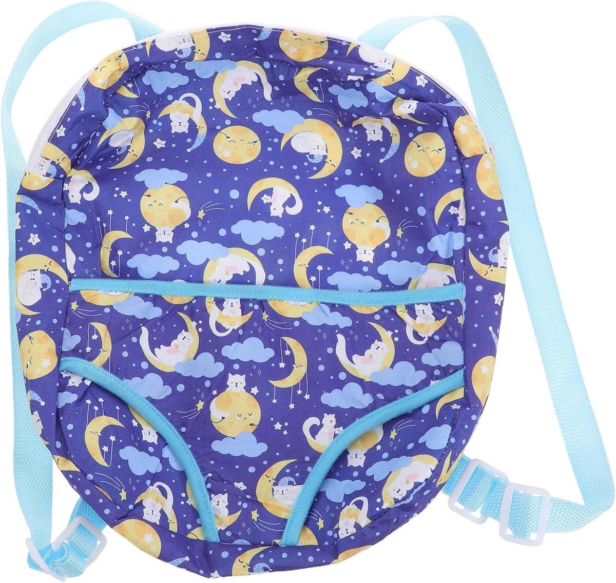 Poppen Draagzak - Poppen Rugzak - Rollenspellen - Verstelbare Riemen - 29 x 29 cm - Multicolor