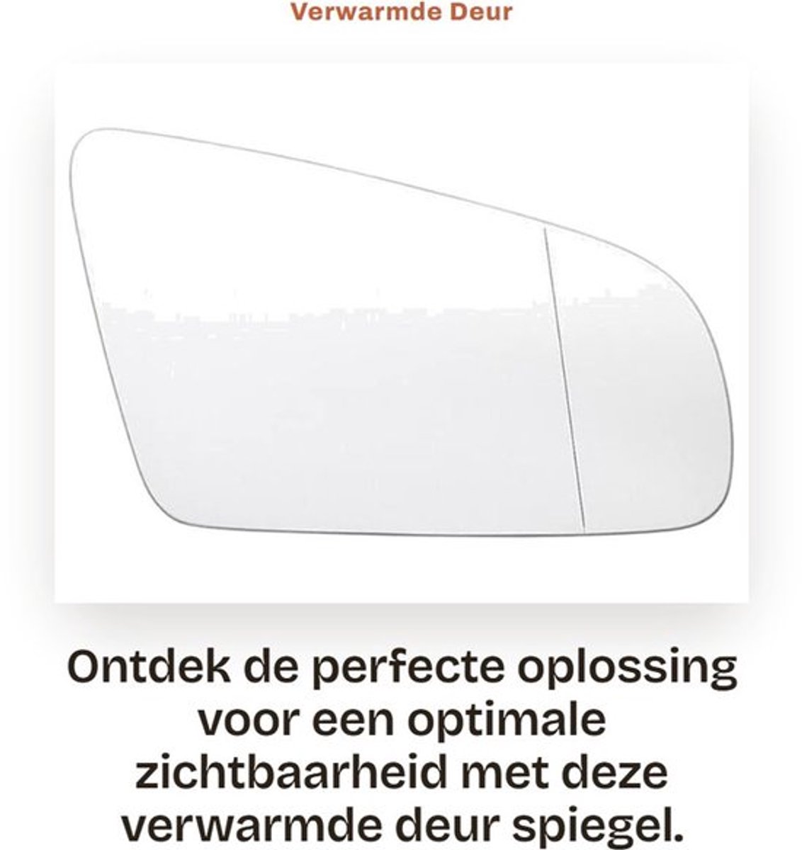 Spiegelglas Verwarmd - Links/Rechts - Voor AU-D1 A3/S3 A4/S4 A6/S6 RS4 - Wit/Blauw - Hoogwaardige kwaliteit - Spiegel