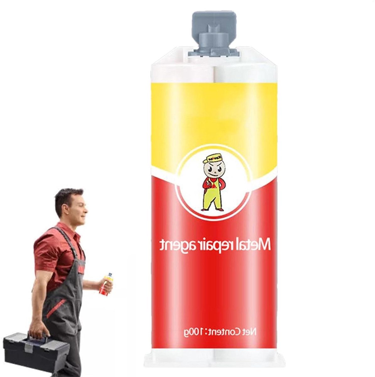 Reparatielijm Metaal - Metaalreparatiepasta Superlijm - Voorwerpen Repareren - Krachtige Lasfunctie - 1 Set - Grijs