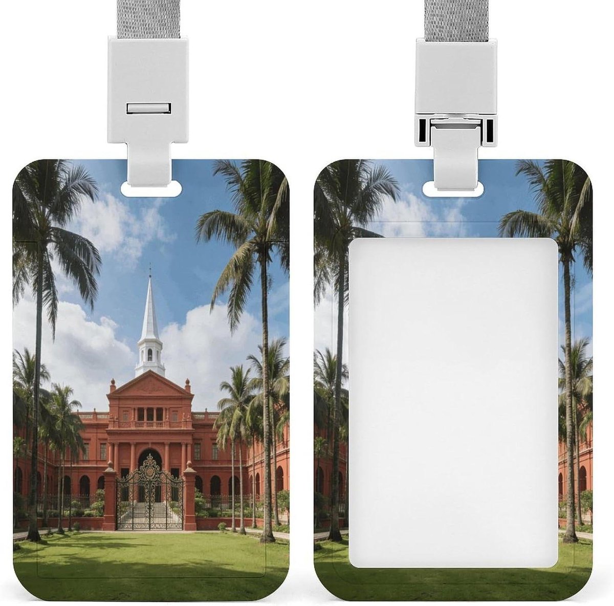 ID-kaarthouder Verticaal - Naam badgehouder - Professionele identificatie - Waterdicht ABS plastic - 10.9 x 6.9 cm - Transparant