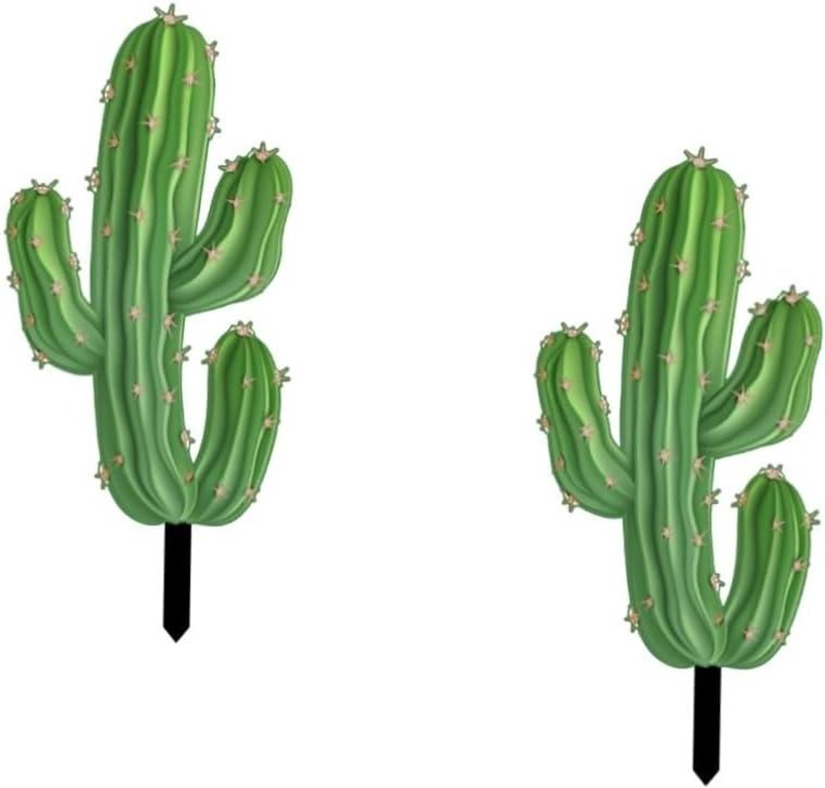 Cactus Tuinstekers - Tuinornamenten Cactus - Tuin Decoratie - Levensgetrouw Acryl Ontwerp - 1087x030x2400cm - Gekleurd