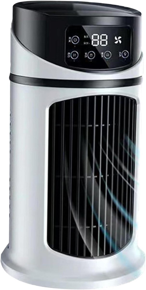 Persoonlijke Airconditioner - Mini Ventilator Koeler - Persoonlijke Koeling - Bladloos Veilig Ontwerp - 9.5 Inch - Wit