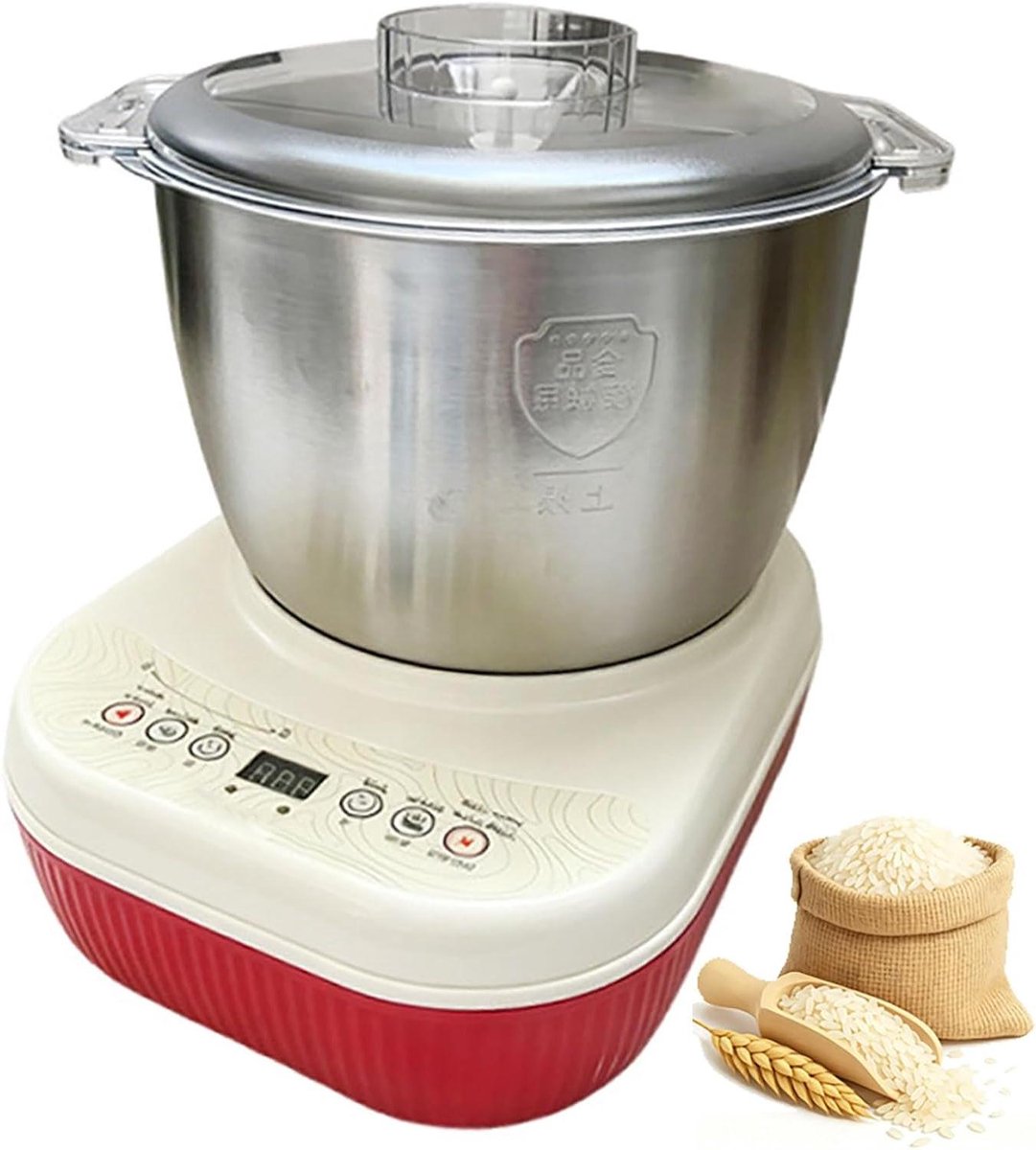 Elektrische Deegmixer - Kneedmachine Automatisch - Thuis Bakken - Constante Temperatuur Fermentatie - 7 Liter Kom - Wit