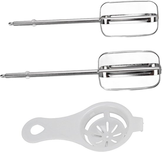 Mixer Opzetstukken - Klopperbladen Keuken - Bakken en Mixen - Vaatwasmachinebestendig - 24D x 16B x 5H cm - Zilver — afbeelding 2