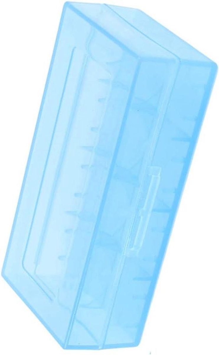 Batterijhouder - Opbergdoos Batterijen - Batterijen Organiseren - Hard Plastic Koffer - 77x40x22 mm - Blauw