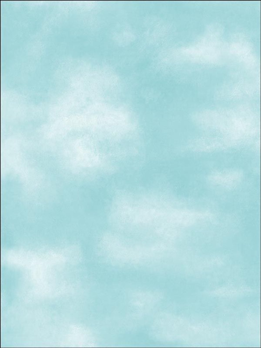 York Lichtblauw Wolkeneffect Behang – Voorgelijmd Papieren Behang – 10 x 0,52 m