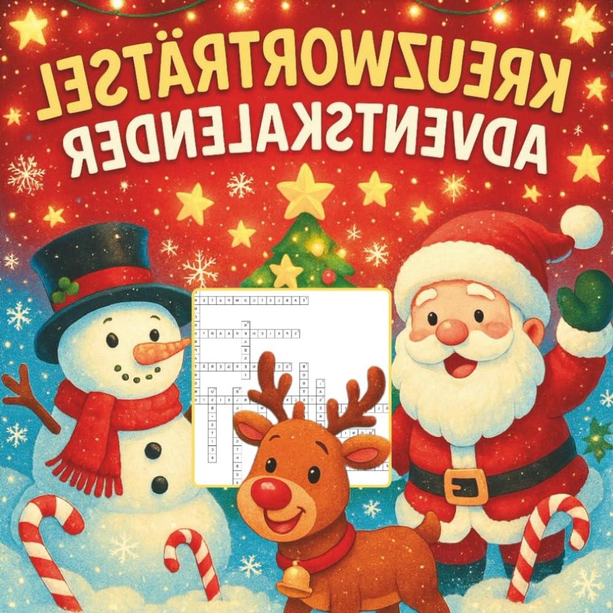 Adventskalender Kruiswoordpuzzels - Kerstpuzzels Kalender - Familie Tijd - 48 Puzzels - 21.59 x 21.59 cm - Niet gespecificeerd
