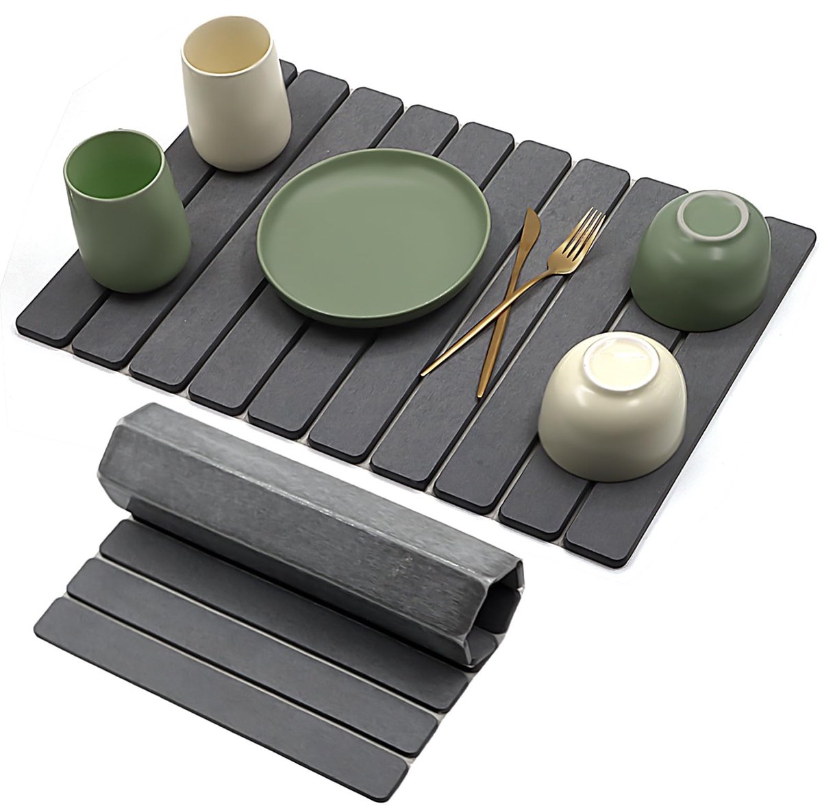 Dailygoods - Waterabsorberende Draining Mat voor Keuken - Sneldrogend en Antislip